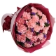 祝您幸福-19枝粉色康乃馨，搭配石竹梅母亲节鲜花