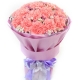母爱永恒-19朵粉色康乃馨、搭配相思梅创意花束送妈妈鲜花