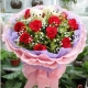 一生一世-11枝红玫瑰花+2只小熊送女朋友鲜花