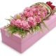 美好祝福-19枝粉康乃馨，搭配满天星礼盒