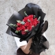 热恋你-11枝红玫瑰搭配尤加利叶
