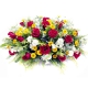 大展身手-19枝红玫瑰，搭配适量黄色小雏菊、白色相思梅、尤加利、黄莺