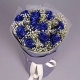 钟情你套餐组合-德芙98g心形礼盒+11枝蓝玫瑰