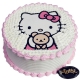 Hello Kitty-圆形鲜奶蛋糕