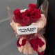 不负相思-11枝卡罗拉红玫瑰，搭配英文随机卡片